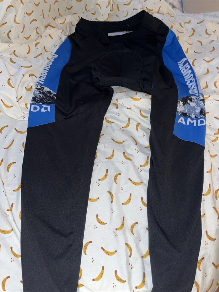 Pantalones de Ciclismo Patrocinados 2 Pares Talla X Grande, Acolchados, Cremallera Tobillos, Compresión Foto 1 de 4