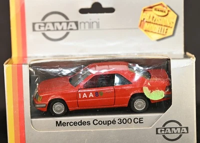 Mercedes-Benz 300 CE Red Coupe IAA89 1:43 Diecast Gama made in West Germany - Image 1 of 4