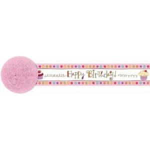 Dulce Fiesta Cupcake Brillante Moderno Cumpleaños Fiesta Decoración Crepe Streamer - Imagen 1 de 1