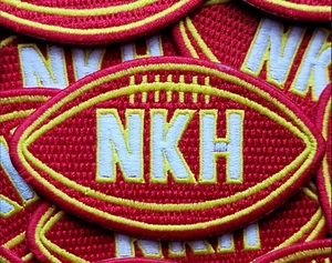 RED Kansas City Chiefs Norma Hunt Memorial Jersey Patch - NKH Patch IRON ON - Picture 1 of 1