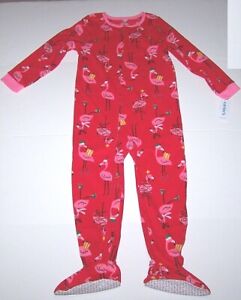 Carters Christmas Flamingo Blanket Sleeper Footed Pajamas Sleepwear New Girl