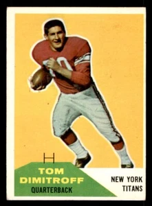 1960 Fleer Football #16 Tom Dimitroff VG/EX - Picture 1 of 2