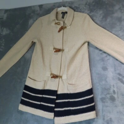 Suéter Ralph Lauren Toggle Para Mujer XS Mezcla Lana de Cordero Pescador Cárdigan Costero Foto 1 de 4