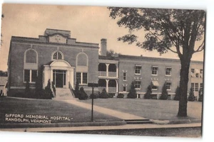 Postal Gifford Memorial Hospital Randolph VT 1949 matasellado Curt Teich - Imagen 1 de 2
