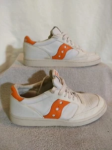 Saucony Mens Jazz Court Premium 'White Orange' (S70671-5), Size: 10.5   #US74-63 - Picture 1 of 8