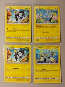 2x Luxio 47/156 & 2x Shinx (1x 45/156, 1x 46/156) Pokemon card SM Ultra Prism NM - Picture 1 of 1