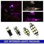 Purple Led Interior Light Accessories Replacement For 11-18 Chevy Cruze 12 Bulbs