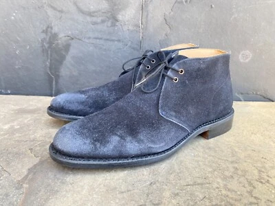 Church's Gamuza Sahara Botines Azul Grado Personalizado Talla - UK 7.5 G | US 8.5 Foto 1 de 4