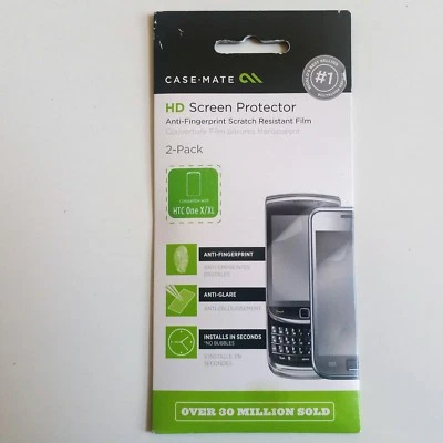 Case-Mate Anti Fingerprint HD Screen Protector Kit for HTC One X/ XL 2-Pack New  - Image 1 of 4
