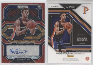 2021-22 Panini Prizm Draft Picks Choice Red /88 Kessler Edwards Rookie Auto RC