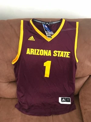 Adidas Arizona State University Ncaa Basketball Jersey NWT Size Small Men - Image 1 of 4
