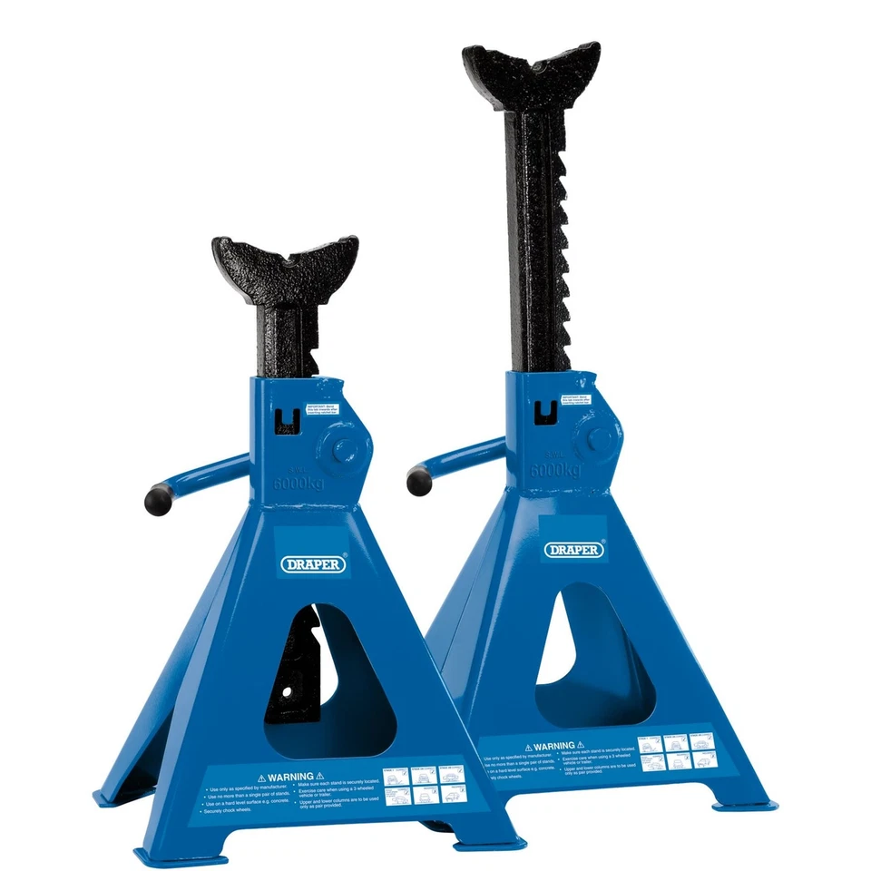 Draper 6 Tonne Ratcheting Axle Stands Pair 30883