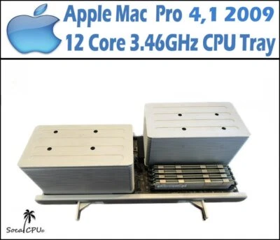 Early 2009 A1289 4,1 Apple Mac Pro 12 CORE CPU 3.46GHz X5690 Dual Processor tray - Image 1 of 2