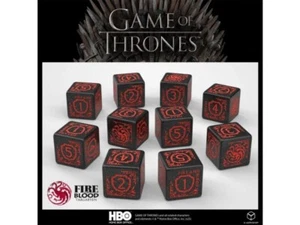 Song of Ice and Fire GAME OF THRONES TARGARYEN 10XD6 DICE SET - Picture 1 of 1