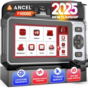 ANCEL FX6000 Bidirectional Car Diagnostic Tool OBD2 Scanner ABS SRS TPMS BMS SAS - Picture 1 of 16