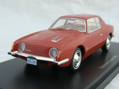 STUDEBAKER AVANTI 1963 RED NEO 47175 1/43 RESINE ARIZONA GRAND CANYON USA - Photo 1/4