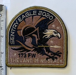 USAF Vkrow OCP Patch - 173 Fighter Wing Land Of No Slack Sentry Eagle Rare! - Picture 1 of 2