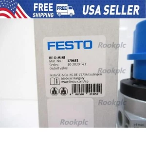 New Festo 170681 HE-D-MINI Shut off valve - Bild 1 von 7
