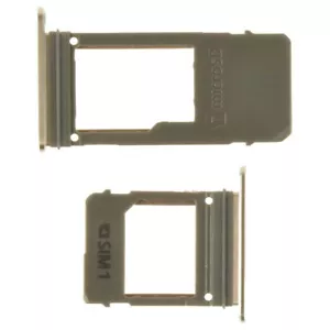 SIM Micro SD Card Tray Set Set of 2 Single for Samsung Galaxy A5 - A7 2017 Gold - Picture 1 of 2