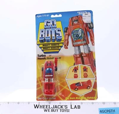 Turbo Friendly Robot Racer Gobots 1983 Tonka Action Figure NEW MOSC SEALED - Image 1 of 4