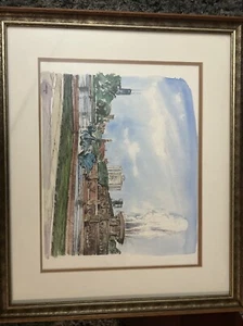 Rolf Rafflewski Framed Lithograph, Lower East Side NY Art (Signed) - Picture 1 of 1
