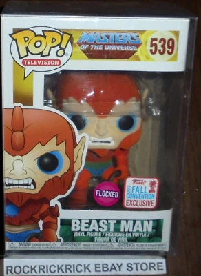 Funko Pop Masters of the Universe Beast Man 539 flocado con funda protectora nuevo Foto 1 de 2