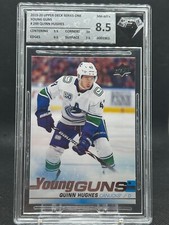 2019-20 UD Series 1 Young Guns Quinn Hughes RC #249 YG - CANUCKS BFG 8.5 NM-MT+
