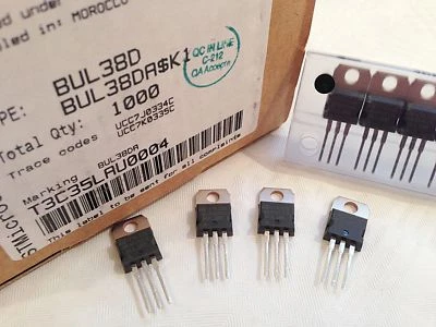 10 pieces BUL38D NPN POWER TRANSISTOR 450V / 800V 5A 80W = BUL381D - Image 1 of 4