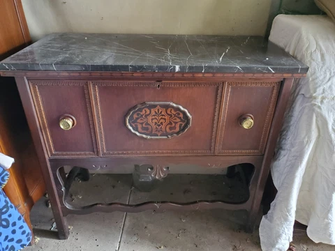 antique mahogany server Cover