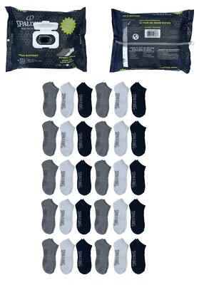 Spalding Adult Men's 30-Pack No-Show Socks Sizes 6.5-12 Mens Socks Yoga Pilates