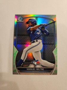 Manuel Beltre - LUNAR GLOW REFRACTOR - 2023 Bowman Chrome Prospects - Blue Jays