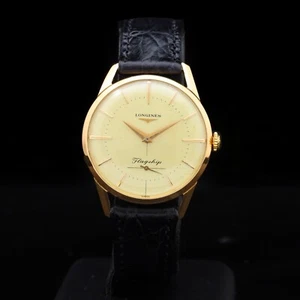 Longines flagship 60s 18 kt rose gold 34mm ref 401 manual cal 30L serviced + Box - Picture 1 of 9