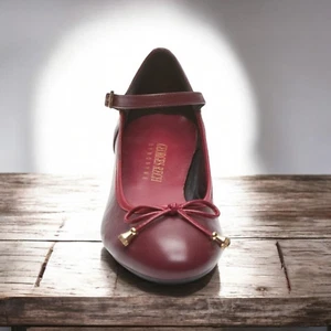 Georges Rech Scarpe Donna Ballerine Nuove Colore Bordeaux Taglia 38 - Picture 1 of 4