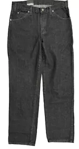Neu Dickies Industrial normale Passform gerades Bein schwarz Herrenjeans Größe 32 x 32 - Bild 1 von 7