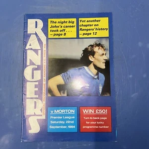 Rangers V Morton League 22nd Sep 1984 - Picture 1 of 1