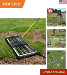 Rocklin Lawn Leveling Rake | Levelawn Tool | Level Soil or Dirt Ground Surfac... - Picture 1 of 7