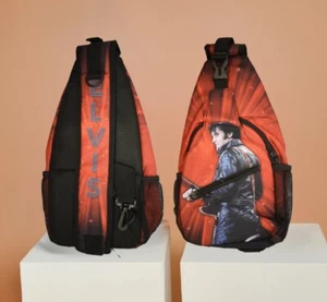 ELVIS PRESLEY SLING BAG - Red & Black 68 Name - Picture 1 of 5