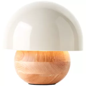 Brilliant Nalam Tischleuchte 20cm holz hell/grau Metall/Holz Schnurzwischenschal - Bild 1 von 9