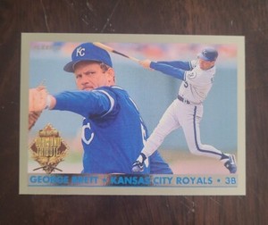 1993 Fleer Final Edition George Brett Diamond Tribute #2 Kansas City Royals