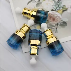 4-Piece Set Clear Glass Tincture Bottles with Glass Eye Droppers Essential Oils - Picture 1 of 31