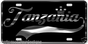 Tanzania License Plate All Mirror Plate & Chrome and Regular Vinyl Choices - Imagen 1 de 2