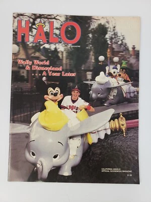 1987 California Angels HALO Official Scorebook Magazine Disneyland Mickey Joyner - Image 1 of 3