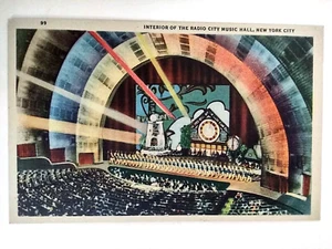 New York City NY Radio City Music Hall Interior Rockettes On Stage - Picture 1 of 8