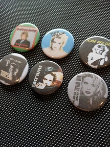 Set of 6 x 25mm Button Badges Kim Wilde - Picture 1 of 3