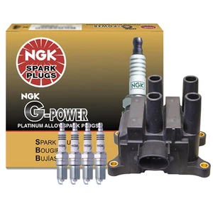 Denso COP Direct Ignition Coil NGK 4 Iridium IX Spark Plugs Kit For Ford Mazda - Picture 1 of 1