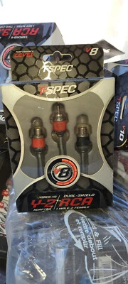 TSpec V8RCA-Y2 Dual Shield Twist Car RCA Y Adapter Splitter Wires Cables 1M-2F - Image 1 of 3