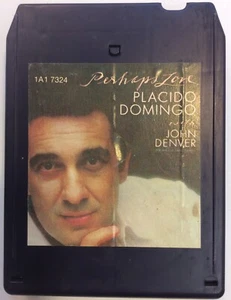 Placido Domingo With John Denver 1981 Perhaps Love 8 Track Tape - Picture 1 of 9