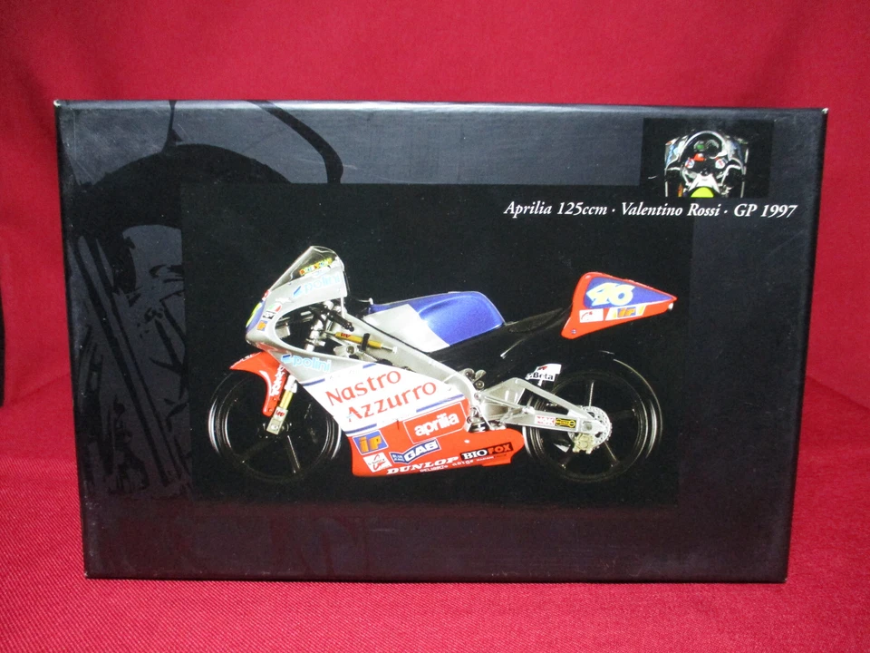 Valentino Rossi Aprilia 125 WORLD CHAMPION 1997 Nastro Azzurro 1/12 Scale MotoGP - Image 1 of 4