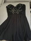 New With Tags Mon Cheri Black Mini Dress Size 6, Prom Dress, Formal Etc…