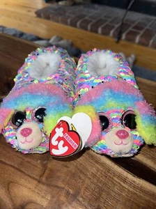 TY Beanie Boo’s Children’s Sequin Flip Slippers - Picture 1 of 5